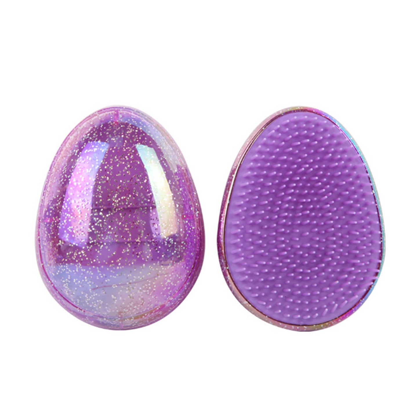 Diamond Pearl Hair Detangle Brush (Metallic Purple)