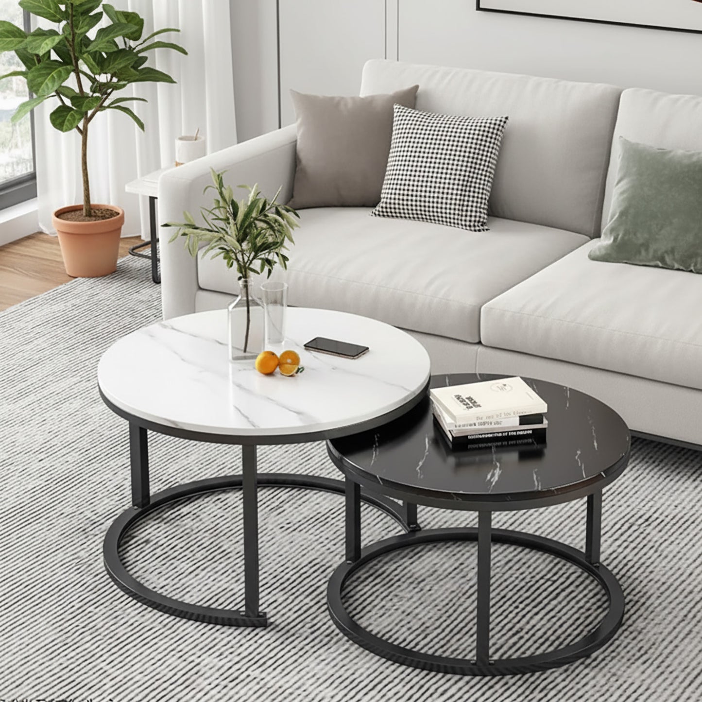 Synergy 2 In 1 Designer Nesting Coffee Tables