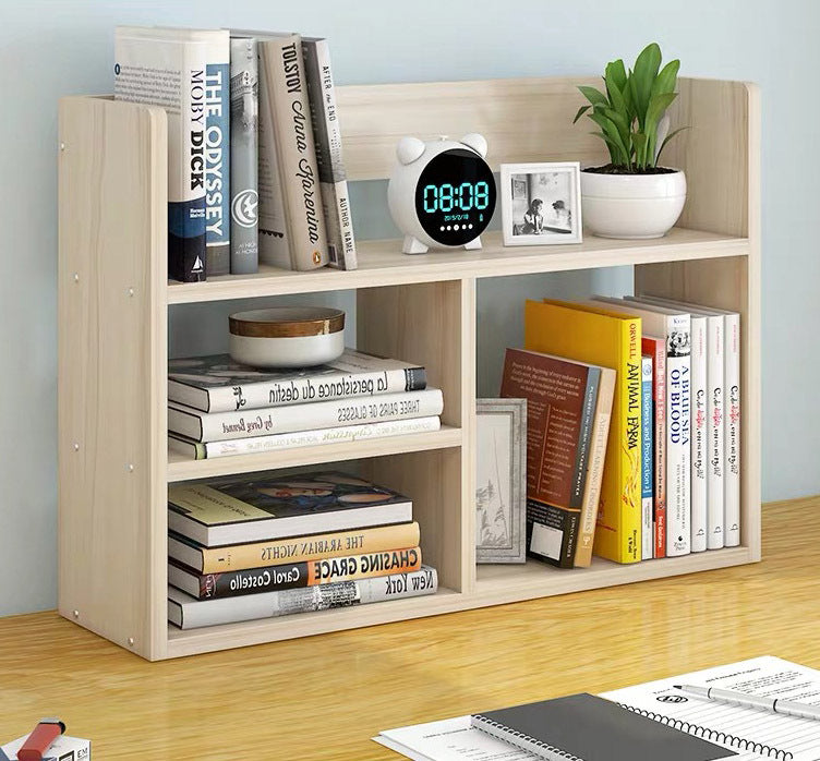Melody Desk Hutch Storage Shelf Unit Organizer (White Oak)