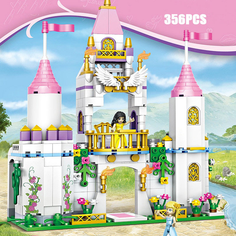 Princess Castle Building Blocks Set 356pcs Girls Toy with Dolls