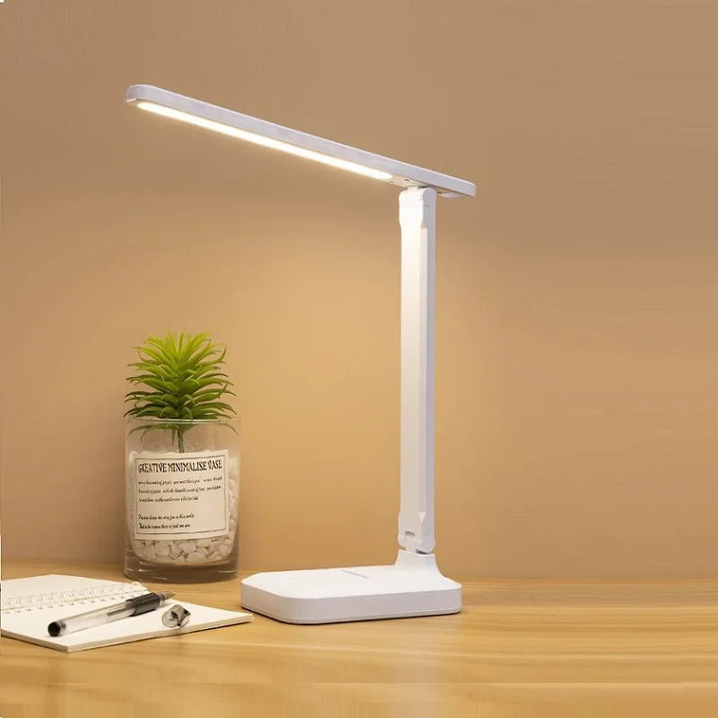 LED Eye-Protecting Desk Lamp Touch Control Dimmable Office Table Reading Light