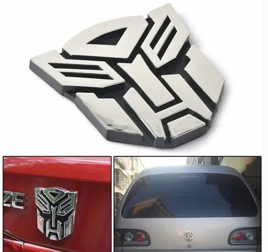 3D Transformer Autobot Badge Chrome Emblem Car Sticker Auto Transformers