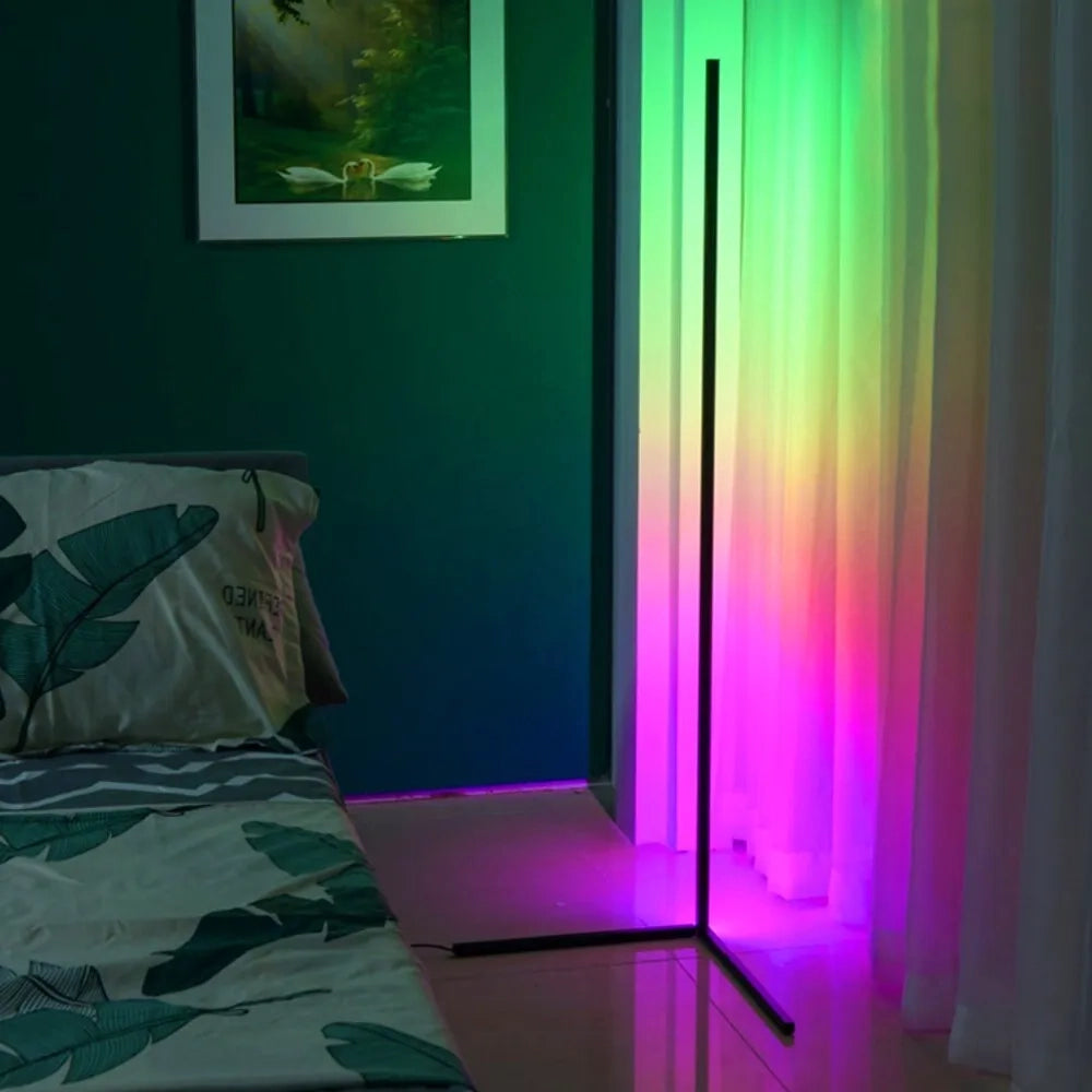 Smart Magic RGB LED Corner Floor Lamp Colour Changing Ambient Light