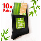10 x Bamboo Fiber Socks Natural Healthy Antibacterial (Black)