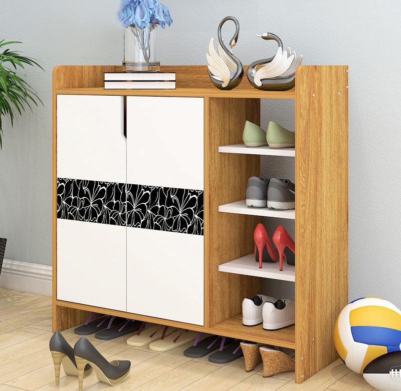 Avenue Deluxe Contemporary Wooden Shoe Storage Cabinet - Dshop.com.au