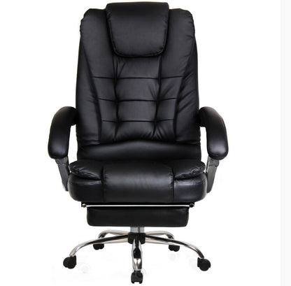 Apex Executive Reclining Office Chair with Foot Rest (Black) - Dshop.com.au