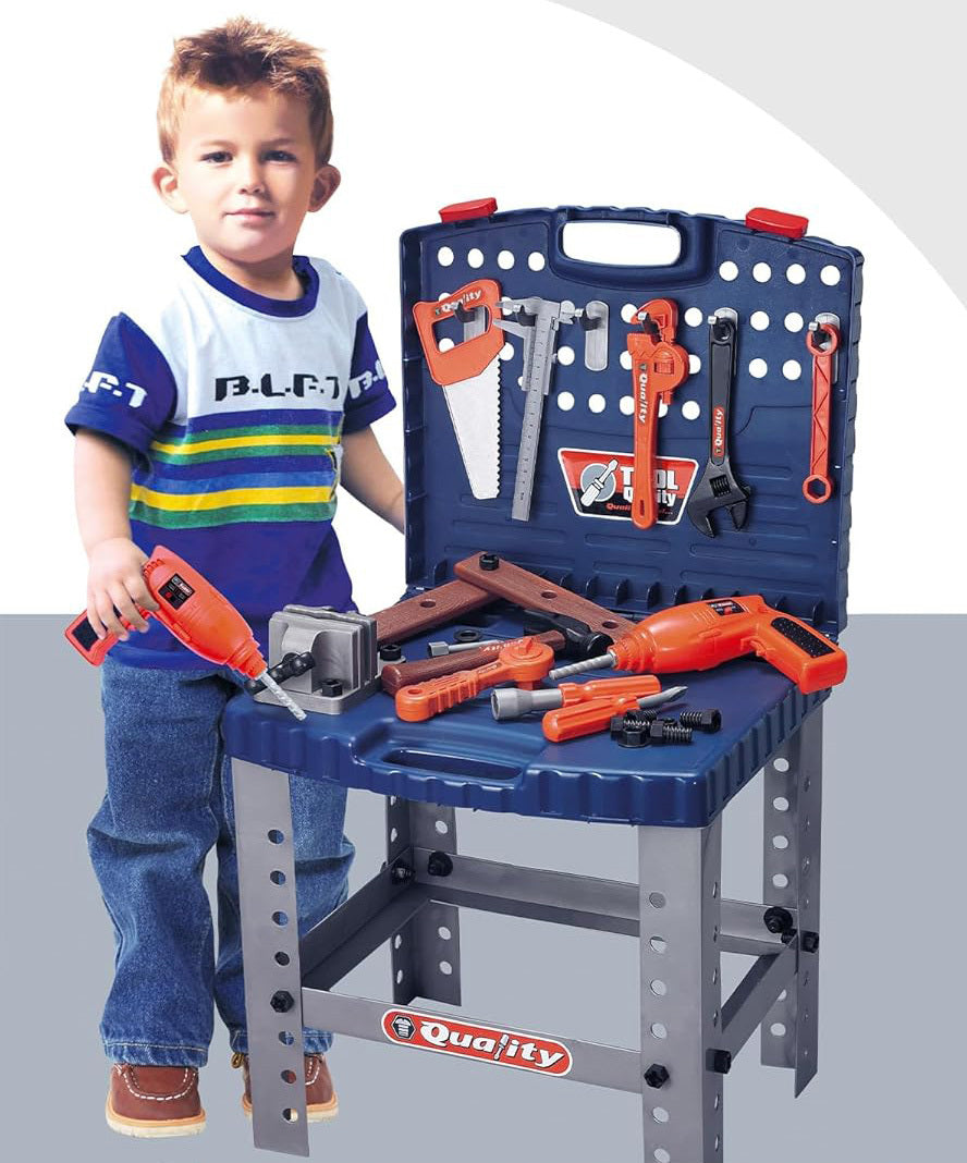 Tool Box Chair Workshop Playset Kids Toy Set - Dshop.com.au