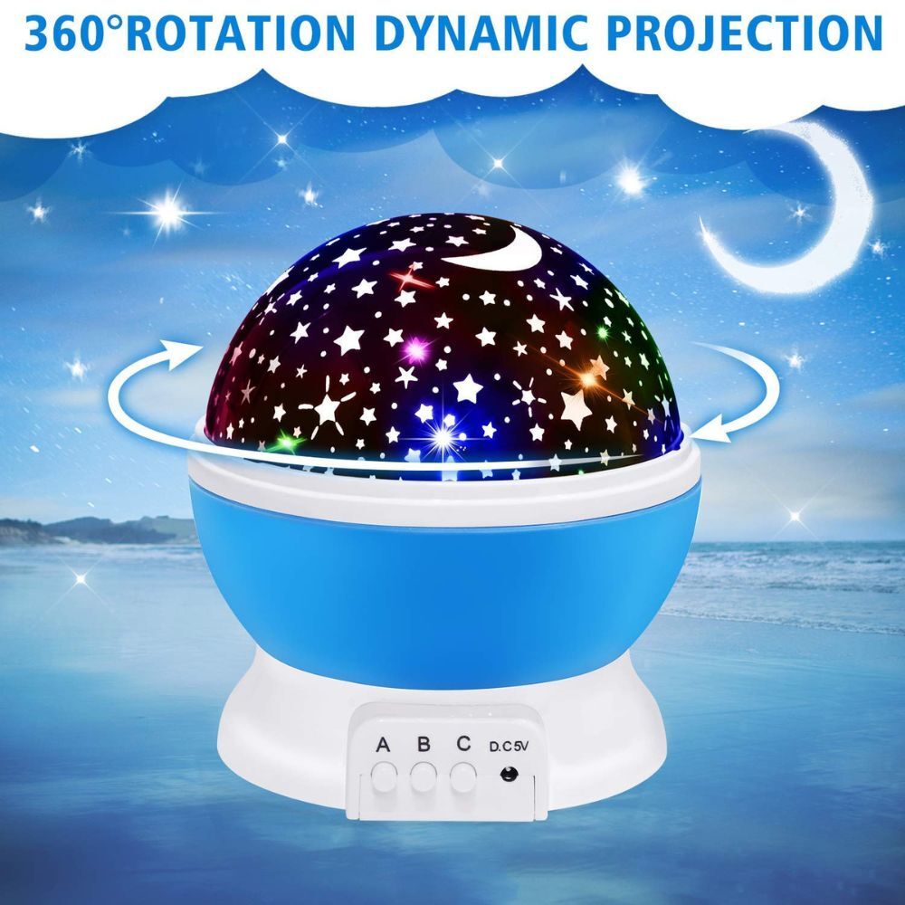 Star Projector Night Light Starry Sky Constellation Projection Lamp (Blue) - Dshop.com.au