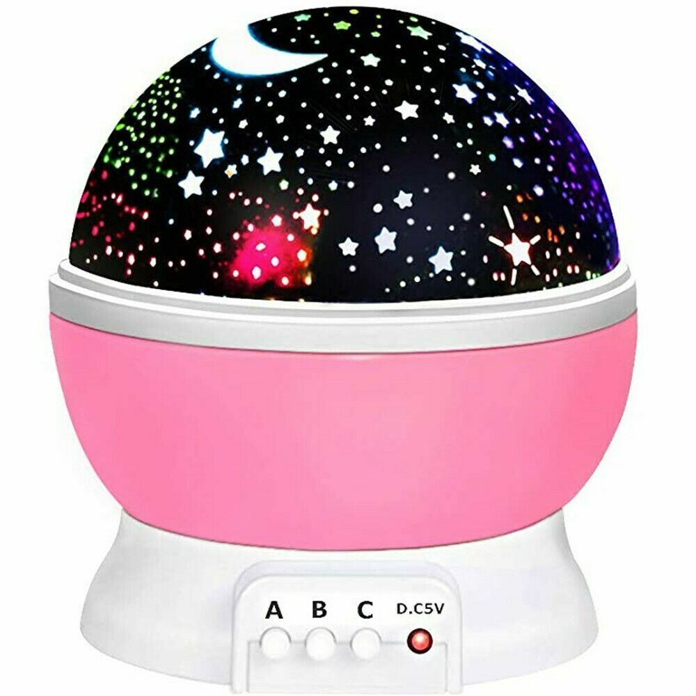 Star Projector Night Light Starry Sky Constellation Projection Lamp (Pink) - Dshop.com.au