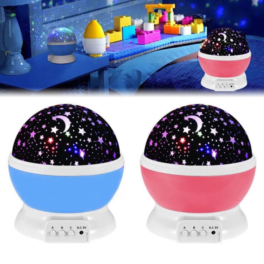 Star Projector Night Light Starry Sky Constellation Projection Lamp (Pink) - Dshop.com.au