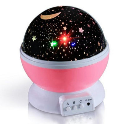 Star Projector Night Light Starry Sky Constellation Projection Lamp (Pink) - Dshop.com.au