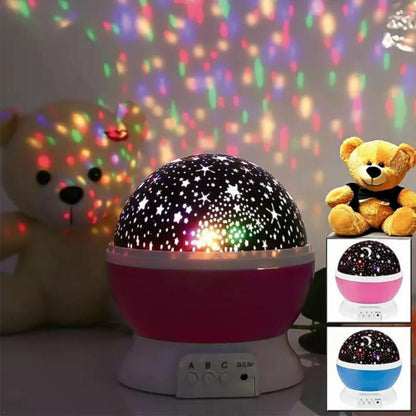 Star Projector Night Light Starry Sky Constellation Projection Lamp (Pink) - Dshop.com.au