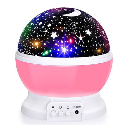 Star Projector Night Light Starry Sky Constellation Projection Lamp (Pink) - Dshop.com.au