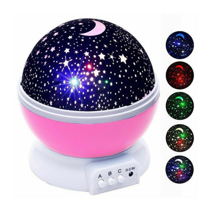 Star Projector Night Light Starry Sky Constellation Projection Lamp (Pink) - Dshop.com.au