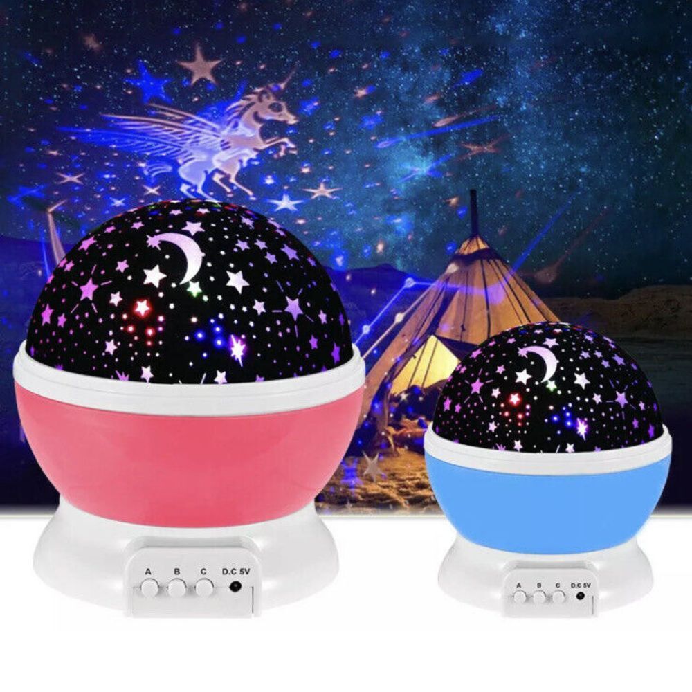 Star Projector Night Light Starry Sky Constellation Projection Lamp (Pink) - Dshop.com.au