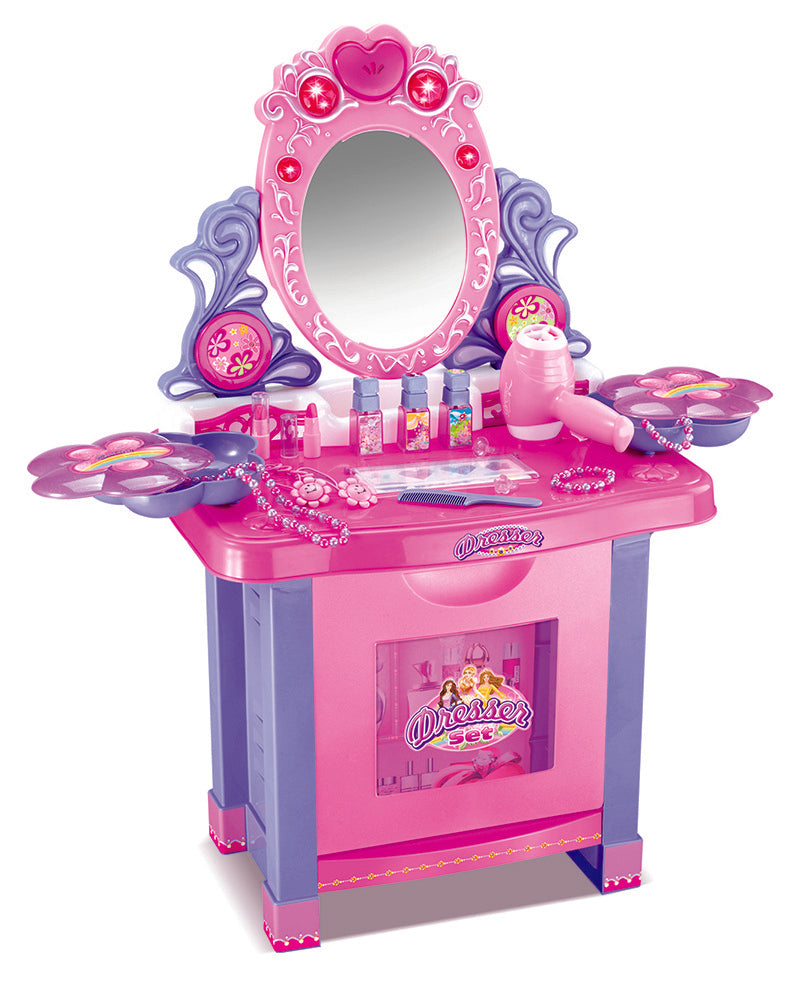 Beauty Dresser Make Up Vanity Table Play Set with Music & Light - Dshop.com.au