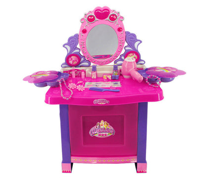 Beauty Dresser Make Up Vanity Table Play Set with Music & Light - Dshop.com.au