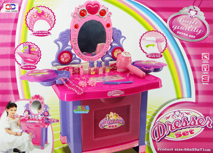 Beauty Dresser Make Up Vanity Table Play Set with Music & Light - Dshop.com.au