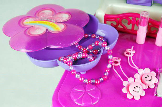 Beauty Dresser Make Up Vanity Table Play Set with Music & Light - Dshop.com.au