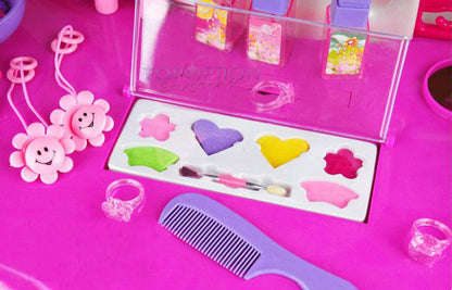 Beauty Dresser Make Up Vanity Table Play Set with Music & Light - Dshop.com.au