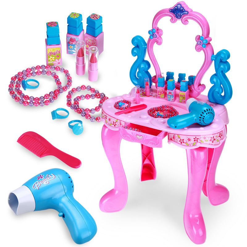 Beauty Dresser Make Up Vanity Table Play Set with Music and Light - Dshop.com.au