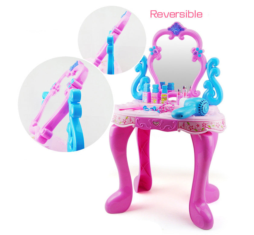 Beauty Dresser Make Up Vanity Table Play Set with Music and Light - Dshop.com.au