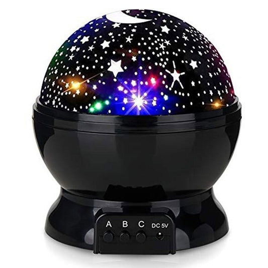 Star Projector Night Light Starry Sky Constellation Projection Lamp (Black) - Dshop.com.au