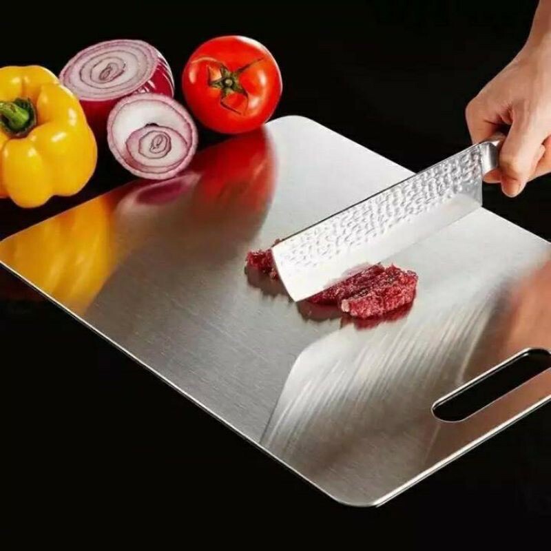 Ultra Slim Stainless Steel Cutting Chopping Board - Dshop.com.au