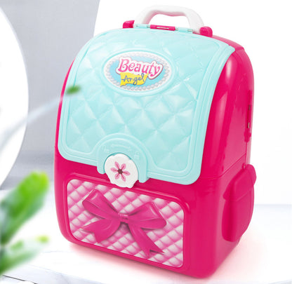 2 in 1 Princess Backpack Dresser Vanity Table Play Set - Dshop.com.au