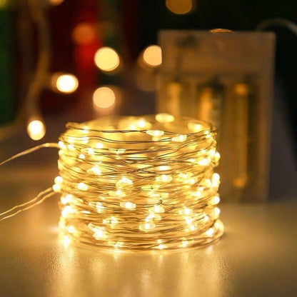 12m 100 LED Solar Powered Fairy String Lights Rechargeable Garden Patio Decor - Dshop.com.au