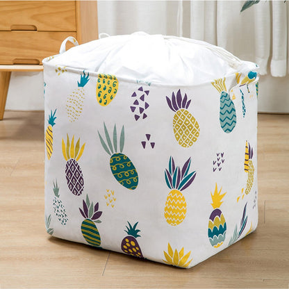 XL 100L Pineapple Laundry Basket Drawstring Storage bag - Dshop.com.au