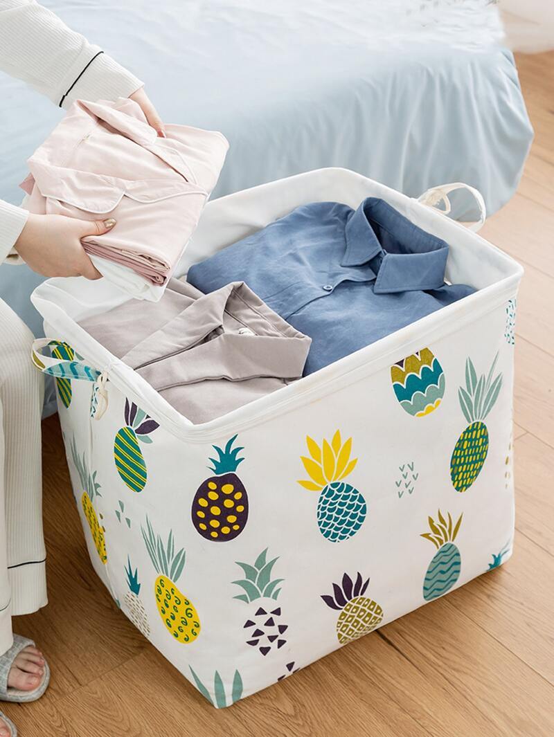 XL 100L Pineapple Laundry Basket Drawstring Storage bag - Dshop.com.au