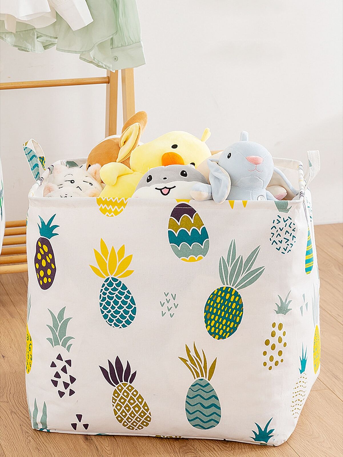 XL 100L Pineapple Laundry Basket Drawstring Storage bag - Dshop.com.au