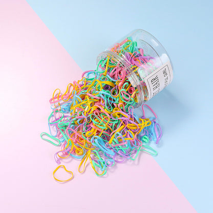 1000 X Colourful Rubber Hair Bands - Dshop.com.au