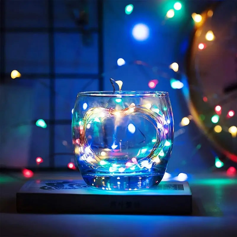 100 LED Multicolour Fairy String Lights 10m Waterproof Garden Patio Holiday Decorations - Dshop.com.au