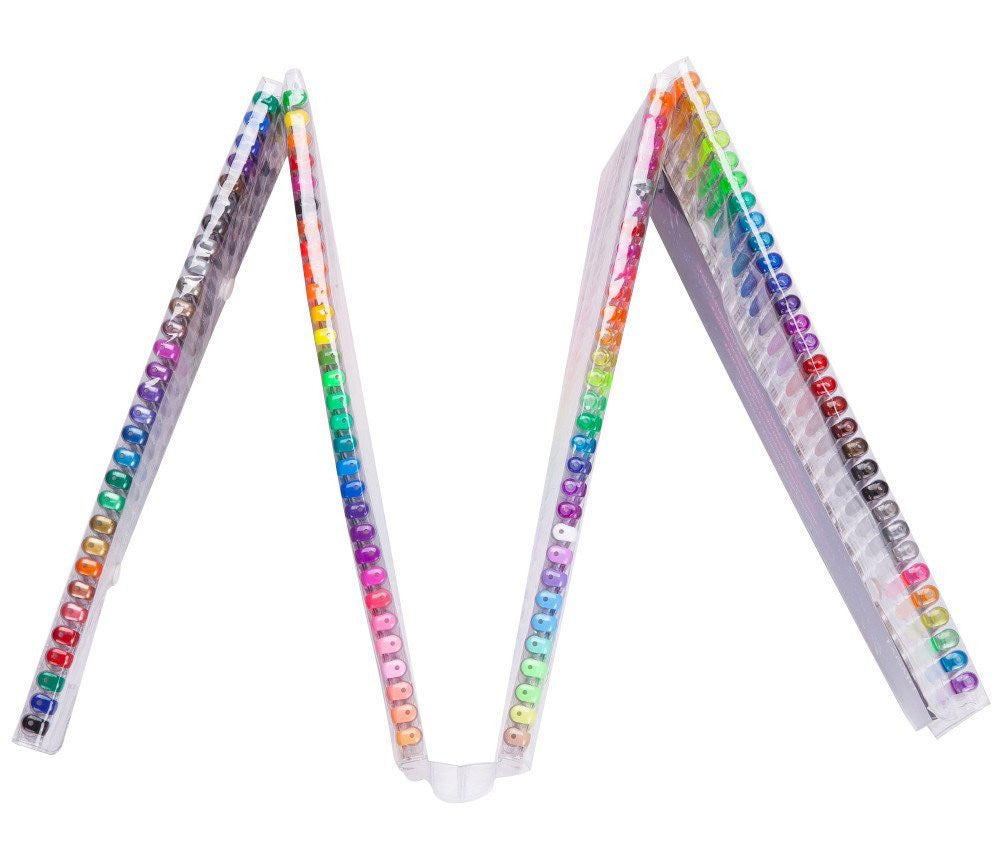 100 X Colour Gel Pens Set - Dshop.com.au