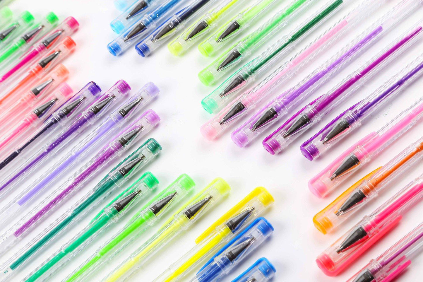 100 X Colour Gel Pens Set - Dshop.com.au