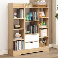 Eden Wardrobe Cupboard Bookshelf with Drawer Furniture (Oak & White)