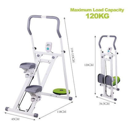 Home Cardio Trainer Climbing Stepper Machine with Twister Board