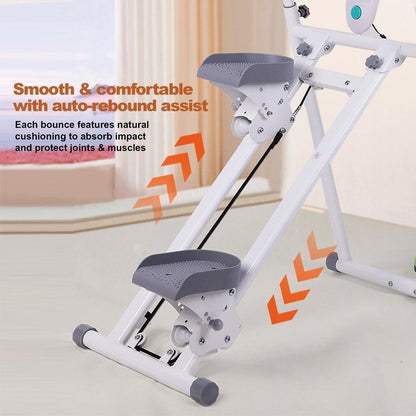 Home Cardio Trainer Climbing Stepper Machine with Twister Board