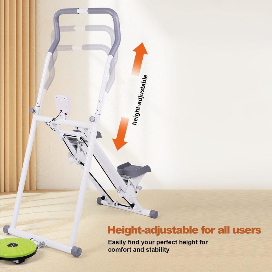 Home Cardio Trainer Climbing Stepper Machine with Twister Board