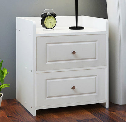 Paris Bedside Table / Chest of Drawers (White) - Dshop.com.au