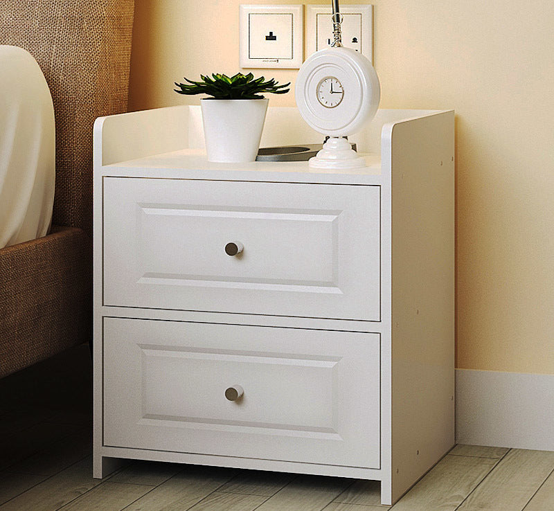 Paris Bedside Table / Chest of Drawers (White) - Dshop.com.au