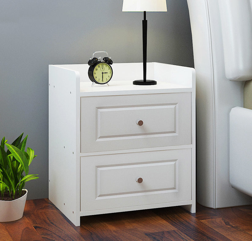 Paris Bedside Table / Chest of Drawers (White) - Dshop.com.au