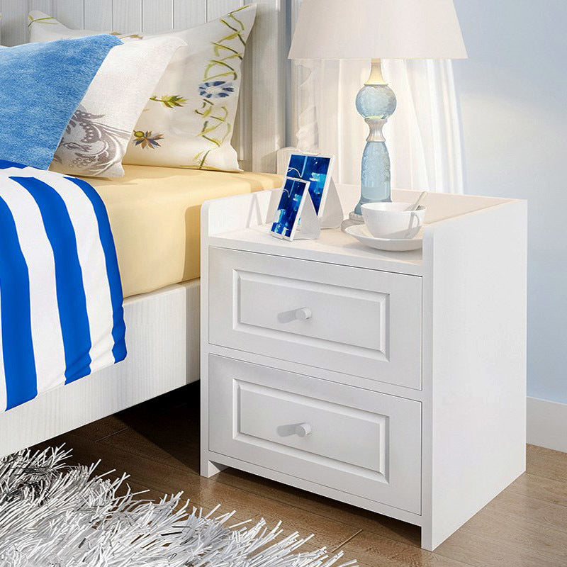 Paris Bedside Table / Chest of Drawers (White) - Dshop.com.au