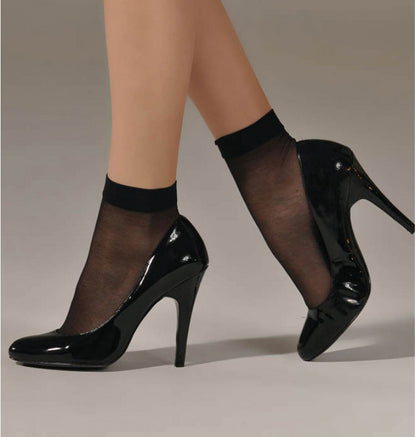 5 Pairs Ladies Ankle Stocking Socks (BLACK) - Dshop.com.au