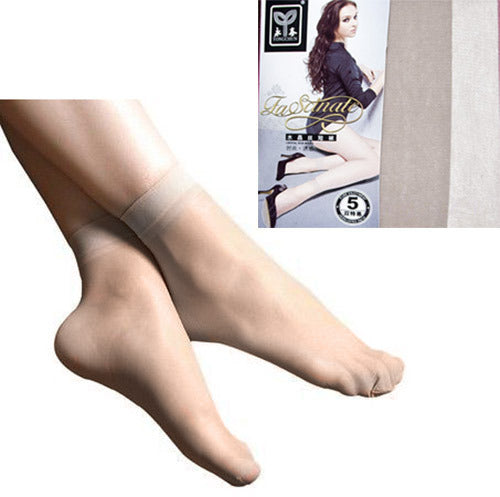 5 Pairs Ladies Ankle Stocking Socks (GREY) - Dshop.com.au