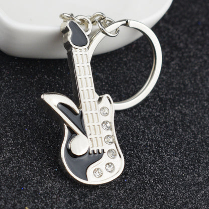 Electric Guitar Keychain Metal Key Chain Keyring - Dshop.com.au