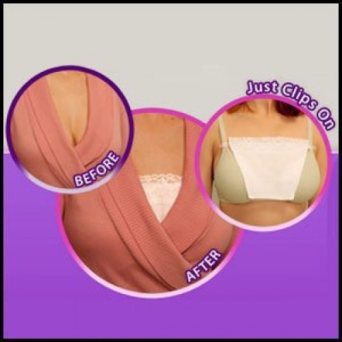 3 Pack Secret Cami Clip on Camisoles Custom Cleavage Control Lace Set Panels - Dshop.com.au