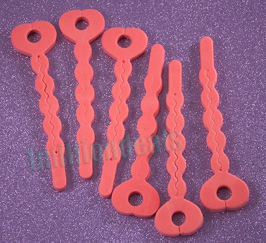 12 PCS Pink Sponge Soft Hair Curler Spiral Curls Roller DIY Salon Tool - Dshop.com.au